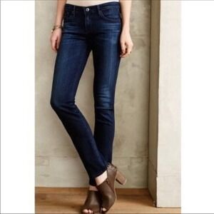 AG Adriano Goldschmied The Matchbox Slim Straight Jeans Dark Wash‎ Size 32x34